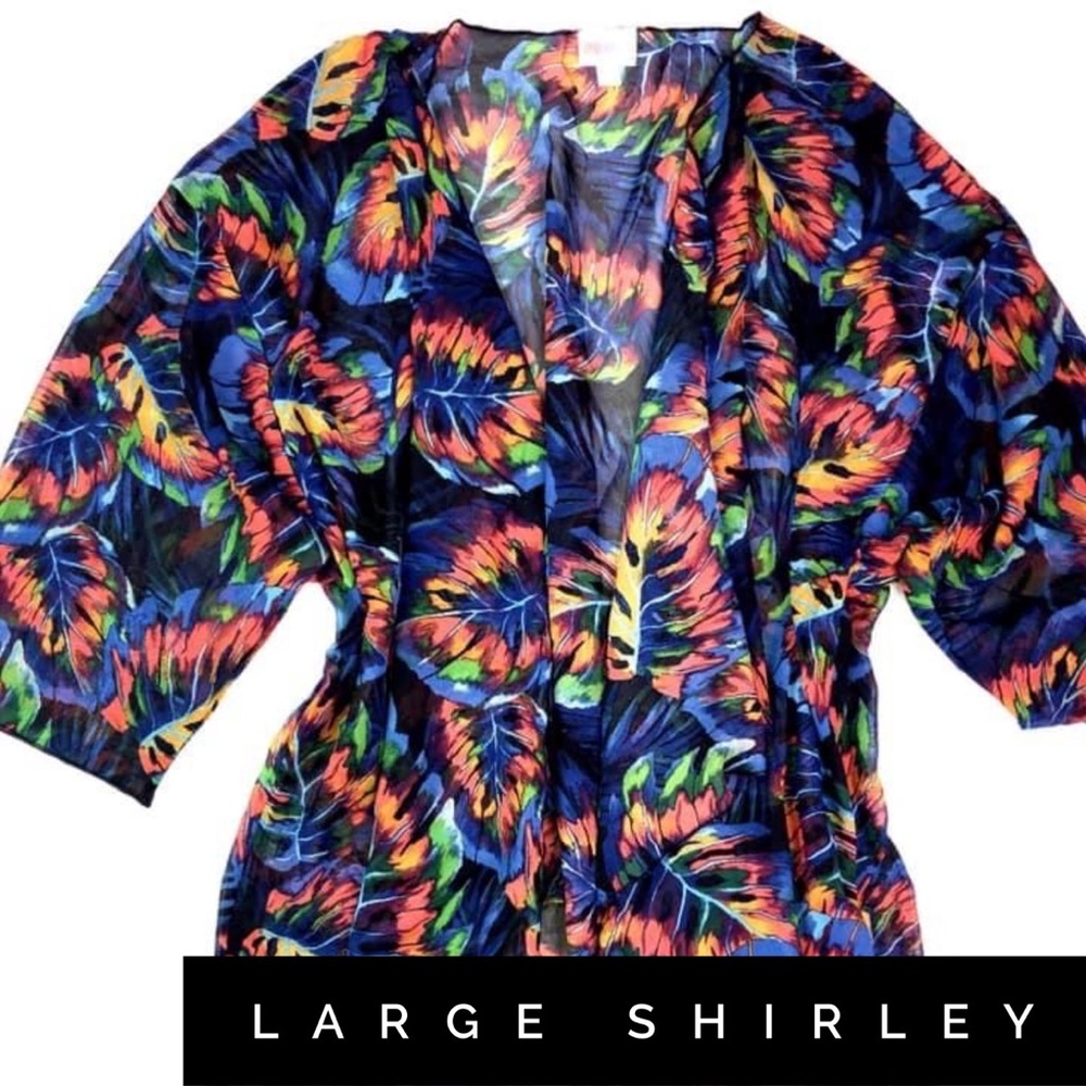 Lularoe shirley coverup l. Fits up to 2x